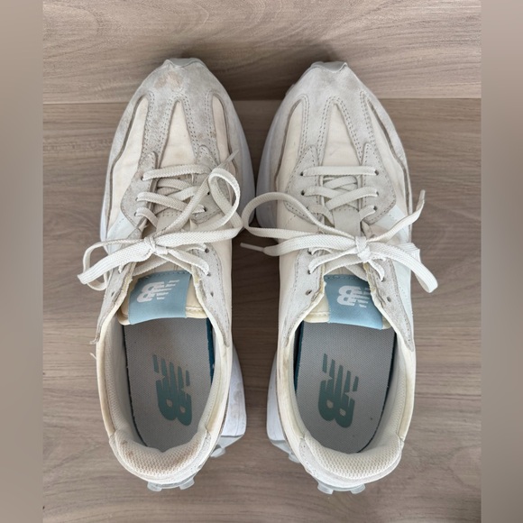 New Balance Shoes Women's 10 B 327 Athletic Low Sneakers WS327BV Beige Suede - Picture 3 of 15